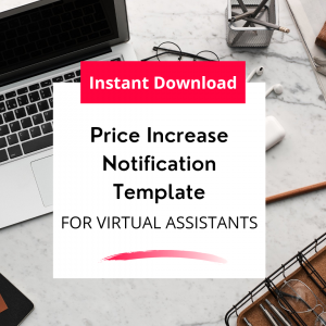 price increase notification template