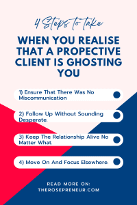 steps to take when you notice that prospective virtual assistant client ghosting you