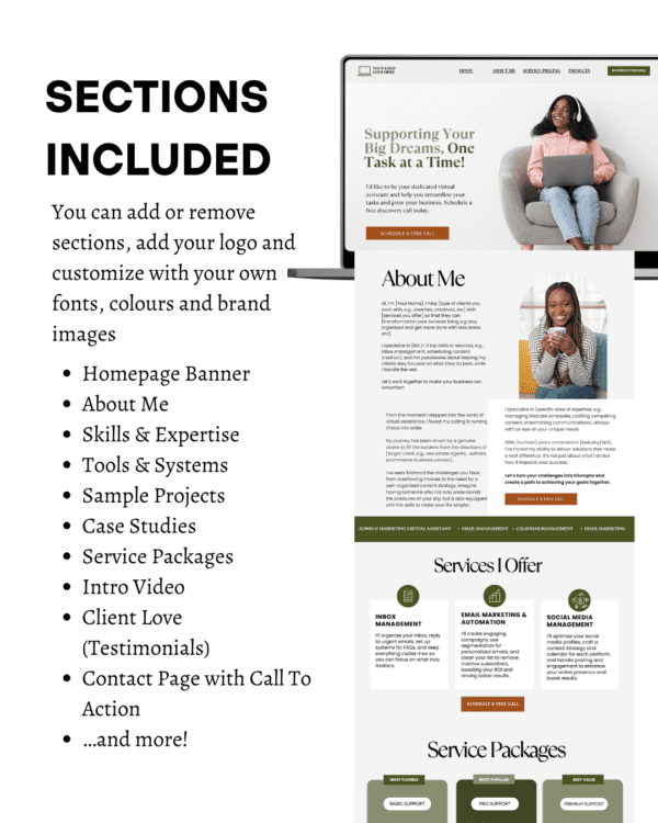 Virtual Assistant Portfolio Template