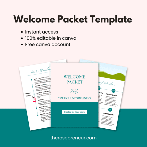 Welcome Packet Template
